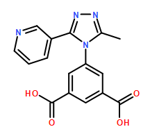 5-(3-methyl-5-(pyridin-3-yl)-4H-1,2,4-triazol-4-yl)isophthalic acid