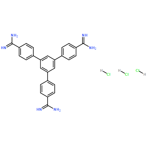 5'-(4-carbamimidoylphenyl)-[1,1':3',1''-terphenyl]-4,4''-bis(carboximidamide) trihydrochloride