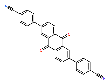 4-[6-(4-cyanophenyl)-9,10-dioxoanthracen-2-yl]benzonitrile