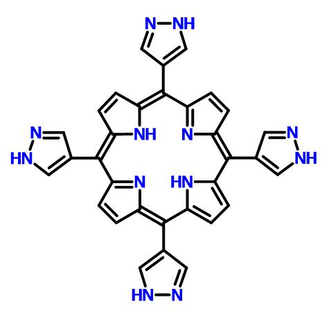 5,​10,​15,​20-​tetra-​pyrazol-​4-​yl porphyrin