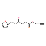 Butanedioic acid, 1-(2-furanylmethyl) 4-(2-propyn-1-yl) ester