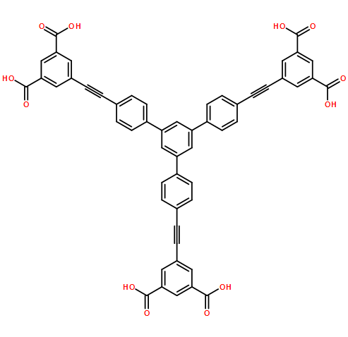 5,5'-[[5'-[4-[2-(3,5-Dicarboxyphenyl)ethynyl]phenyl][1,1':3',1''-terphenyl]-4,4''-diyl]di-2,1-ethynediyl]bis[1,3-benzenedicarboxylic acid]