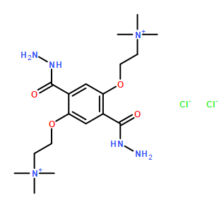 2,2'-((2,5-di(hydrazinecarbonyl)-1,4-phenylene)bis(oxy))bis(N,N,N-trimethylethanaminium) chloride