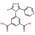 5-[3-methyl-5-(4-pyridinyl)-4H-1,2,4-triazol-4-yl]-1,3-Benzenedicarboxylic acid