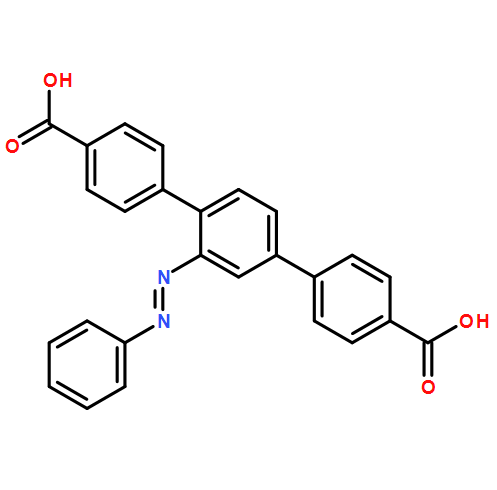 [1,​1':4',​1''-​Terphenyl]​-​4,​4''-​dicarboxylic acid, 2'-​(2-​phenyldiazenyl)​-