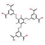 5,5',5''-(((2,4,6-trimethylbenzene-1,3,5-5,5',5''-(((2,4,6-trimethylbenzene-1,3,5-triyl)tris(methylene))tris(oxy))triisophthalicacid