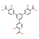 [1,​1':3',​1''-​Terphenyl]​-​4,​4''-​dicarboxylic acid, 5'-​(4-​carboxy-​3-​hydroxyphenyl)​-​3,​3''-​dihydroxy-