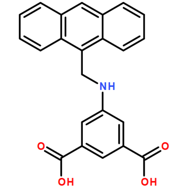 5-((anthracen-9-ylmethyl)amino)isophthalic acid