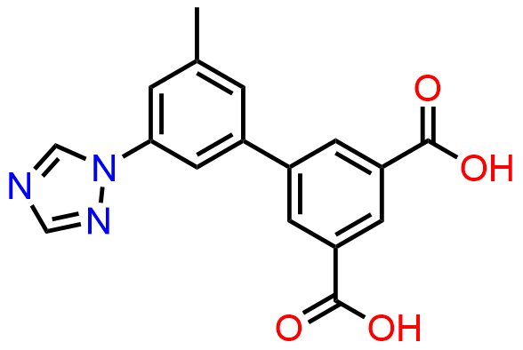 3'-methyl-5'-(1H-1,2,4-triazol-1-yl)-[1,1'-biphenyl]-3,5-dicarboxylic acid