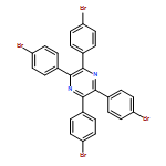 Pyrazine, 2,3,5,6-tetrakis(4-bromophenyl)-