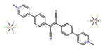 4,4'-((1,2-dicyanoethene-1,2-diyl)bis(4,1-phenylene))bis(1-methylpyridin-1-ium)，hexafluorophosphate(V)