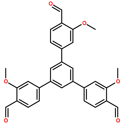 5'-(4-formyl-3-methoxyphenyl)-3,3''-dimethoxy-[1,1':3',1''-terphenyl]-4,4''-dicarbaldehyde