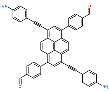 4,4'  -(3,8-双((4-氨基苯基)乙炔基)芘-1,6-二基)二苯甲醛