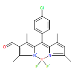 10-(4-chlorophenyl)-5,5-difluoro-2-formyl-1,3,7,9-tetramethyl-5H-dipyrrolo[1,2-c:2',1'-f][1,3,2]diazaborinin-4-ium-5-uide