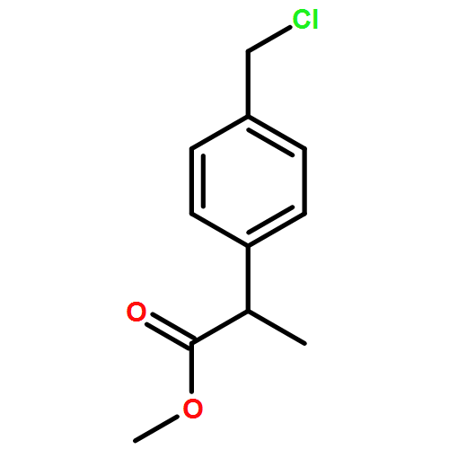 Benzeneacetic acid, 4-​(chloromethyl)​-​α-​methyl-​, methyl ester