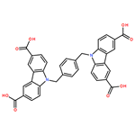 9H-Carbazole-3,6-dicarboxylic acid, 9,9′-[1,4-phenylenebis(methylene)]bis-