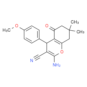 2-amino-4-(4-methoxyphenyl)-7,7-dimethyl-5-oxo-5,6,7,8-tetrahydro-4H-chromene-3-carbonitrile