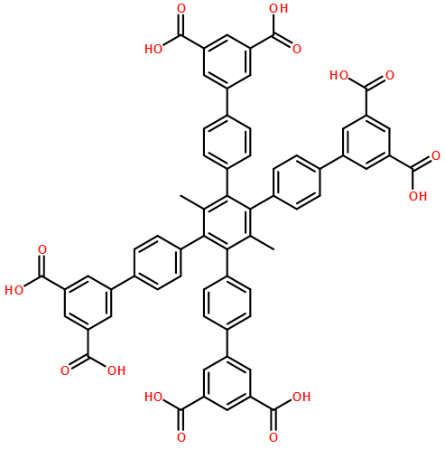 1,2,4,5-tetrakis [4 - (3',5'-dicarboxy-1,1'-biphenyl)] - 3,6 dimethylbenzene
