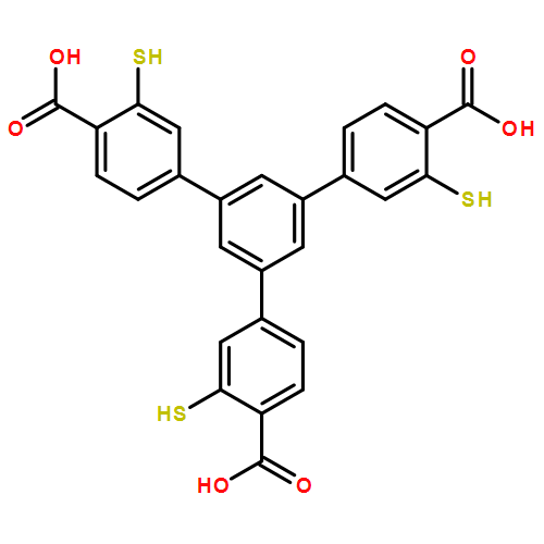 5'-(4-carboxy-3-mercaptophenyl)-3,3''-dimercapto-[1,1':3',1''-terphenyl]-4,4''-dicarboxylic acid