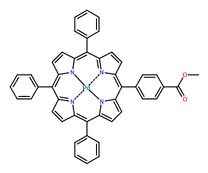 5-(4-Methoxycarbonylphenyl)-10,15,20- triphenylporphinato Palladium