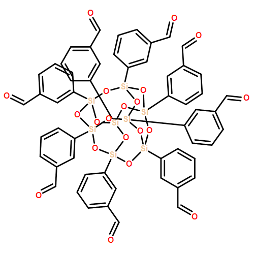 Benzaldehyde, 3,3′,3′′,3′′′,3′′′′,3′′′′′,3′′′′′′,3′′′′′′′-pentacyclo[9.5.1.13,9.15,15.17,13]octasiloxane-1,3,5,7,9,11,13,15-octayloctakis-