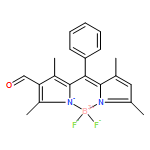 5,5-difluoro-8-formyl-1,3,7,9-tetramethyl-10-phenyl-5H-dipyrrolo[1,2-c:2',1'-f][1,3,2]diazaborinin-4-ium-5-uide