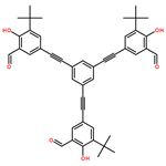 5,5',5''-(benzene-1,3,5-triyltris(ethyne-2,1-diyl))tris(3-(tert-butyl)-2-hydroxybenzaldehyde)