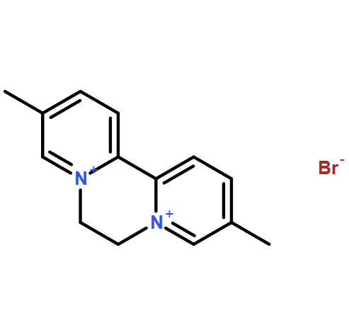 Dipyrido[1,2-a:2',1'-c]pyrazinediium, 6,7-dihydro-3,10-dimethyl-, bromide (1:2)