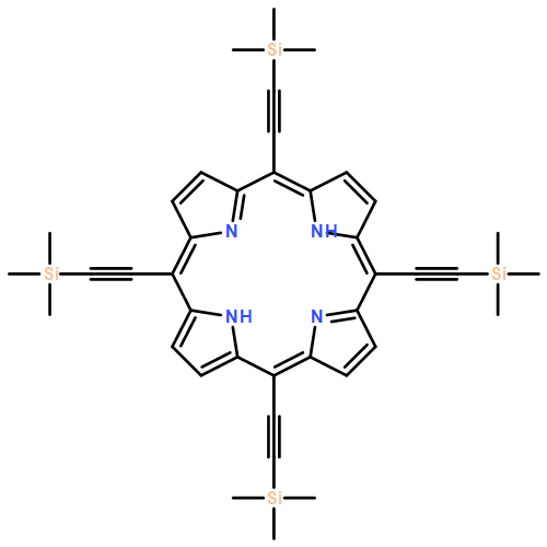 21H,23H-Porphine, 5,10,15,20-tetrakis[(trimethylsilyl)ethynyl]- (9CI)