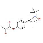 Nitroxide, 1-[4-(2-bromo-1-oxopropoxy)phenyl]-1,2-dimethylpropyl 1,1-dimethylethyl