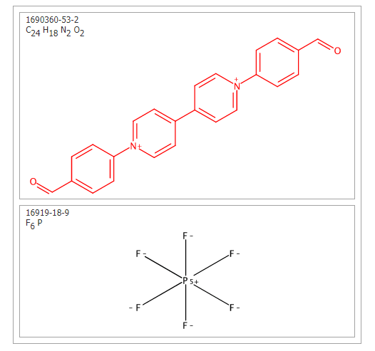 4,​4'-​Bipyridinium, 1,​1'-​bis(4-​formylphenyl)​-​, hexafluorophosphate(​1-​) (1:2)
