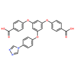 4,4'-((5-(4-(4H-1,2,4-triazol-4-yl)phenoxy)-1,3-phenylene)bis(oxy))dibenzoic acid