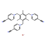1,1',1''-((2,4,6-Trimethylbenzene-1,3,5-triyl)tris(methylene))tris(4-cyanopyridin-1-ium) bromide