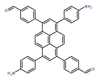 1,6-双(4-甲酰基苯基)-3,8-双(4-氨基苯基)芘