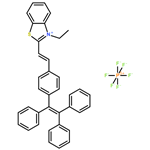 Benzothiazolium, 3-​ethyl-​2-​[(1E)​-​2-​[4-​(1,​2,​2-​triphenylethenyl)​phenyl]​ethenyl]​-​, hexafluorophosphate(​1-​) (1:1)