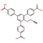 [1,1':3',1''-terphenyl]-4,4''-dicarboxylic acid, 5'-(4-carboxyphenyl)-2'-(2-propyn-1-yloxy)-