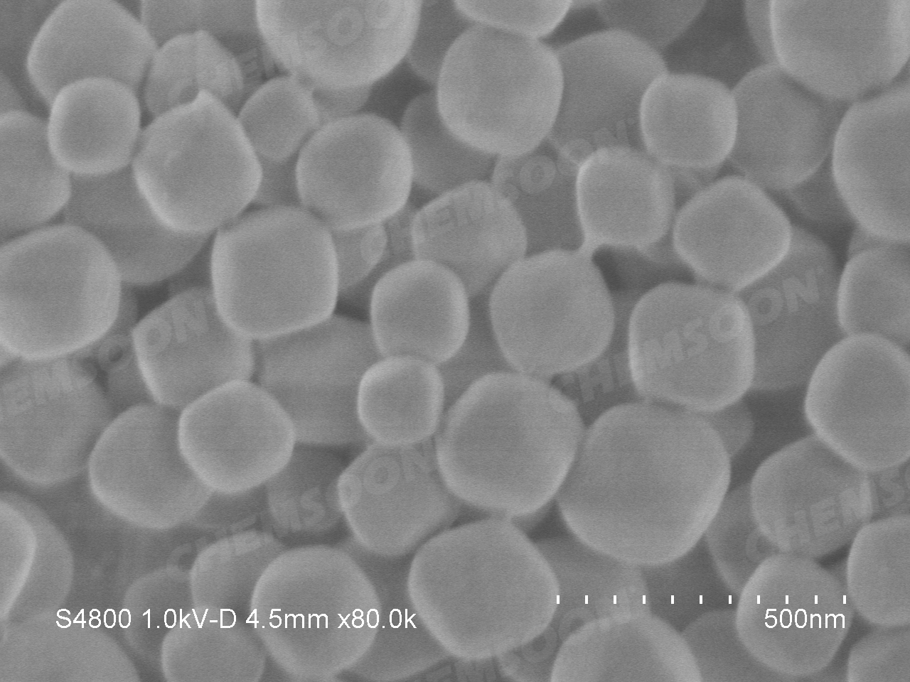 SEM-MOF-801 nanoparticles