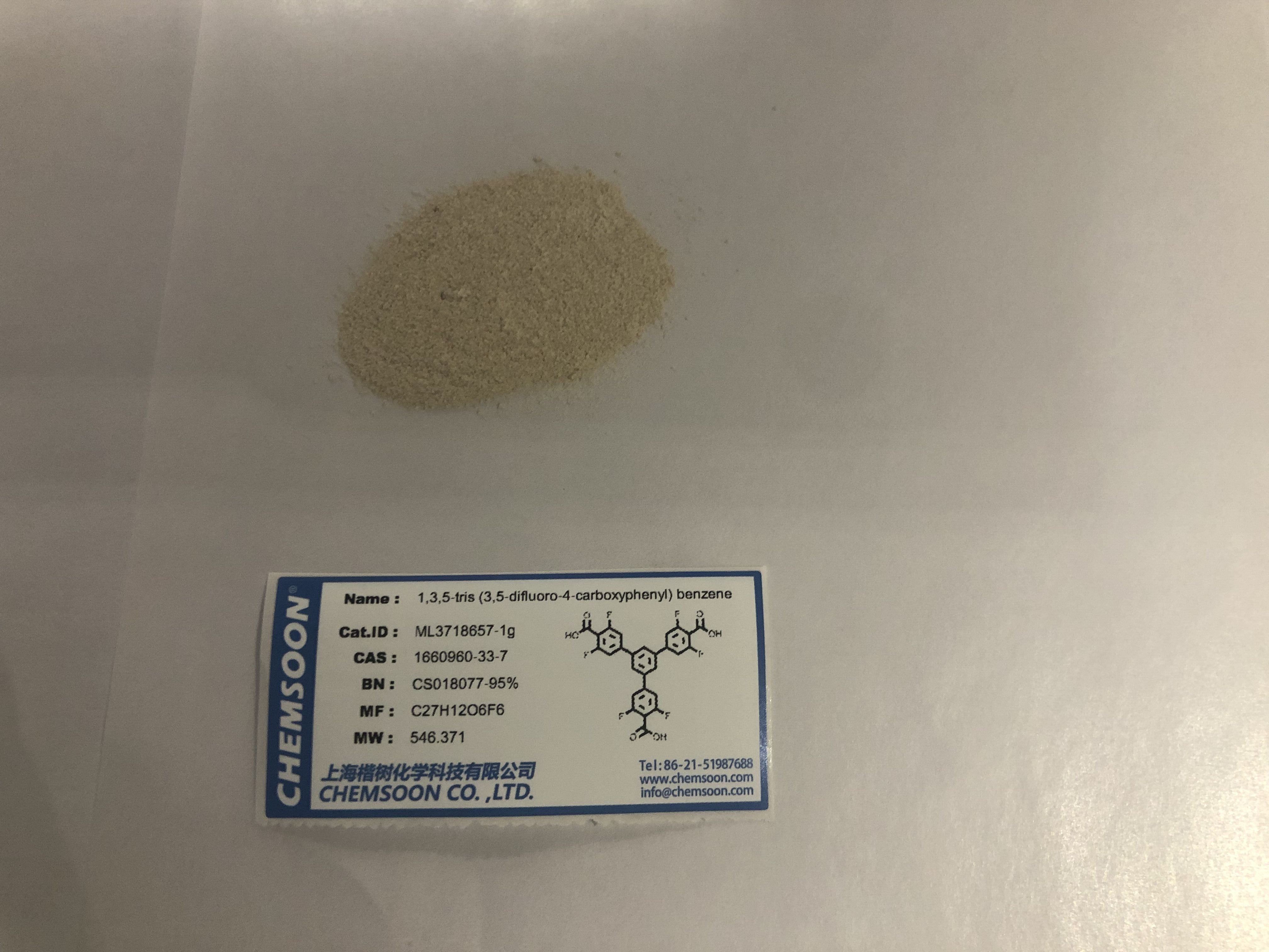 1,3,5-tris (3,5-difluoro-4-carboxyphenyl) benzene | CAS:1660960-33-7 ...