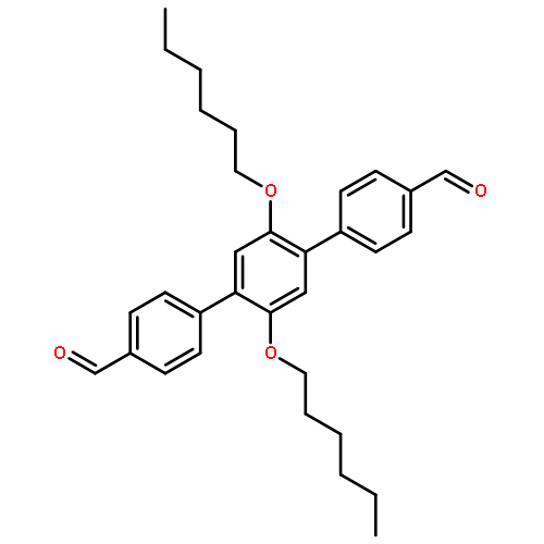 2',5'-双(己氧基)-[1,1':4',1''-三联苯] -4,4''-二甲醛